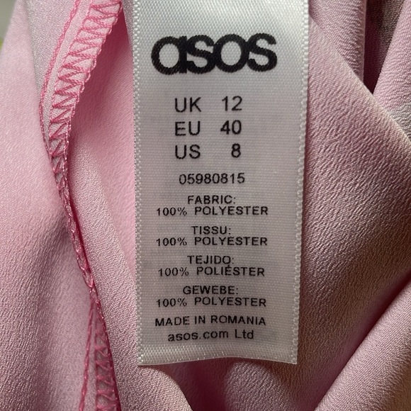 ASOS Vibrant Pink Floral Print Jumpsuit sz 8 - Picture 6 of 7